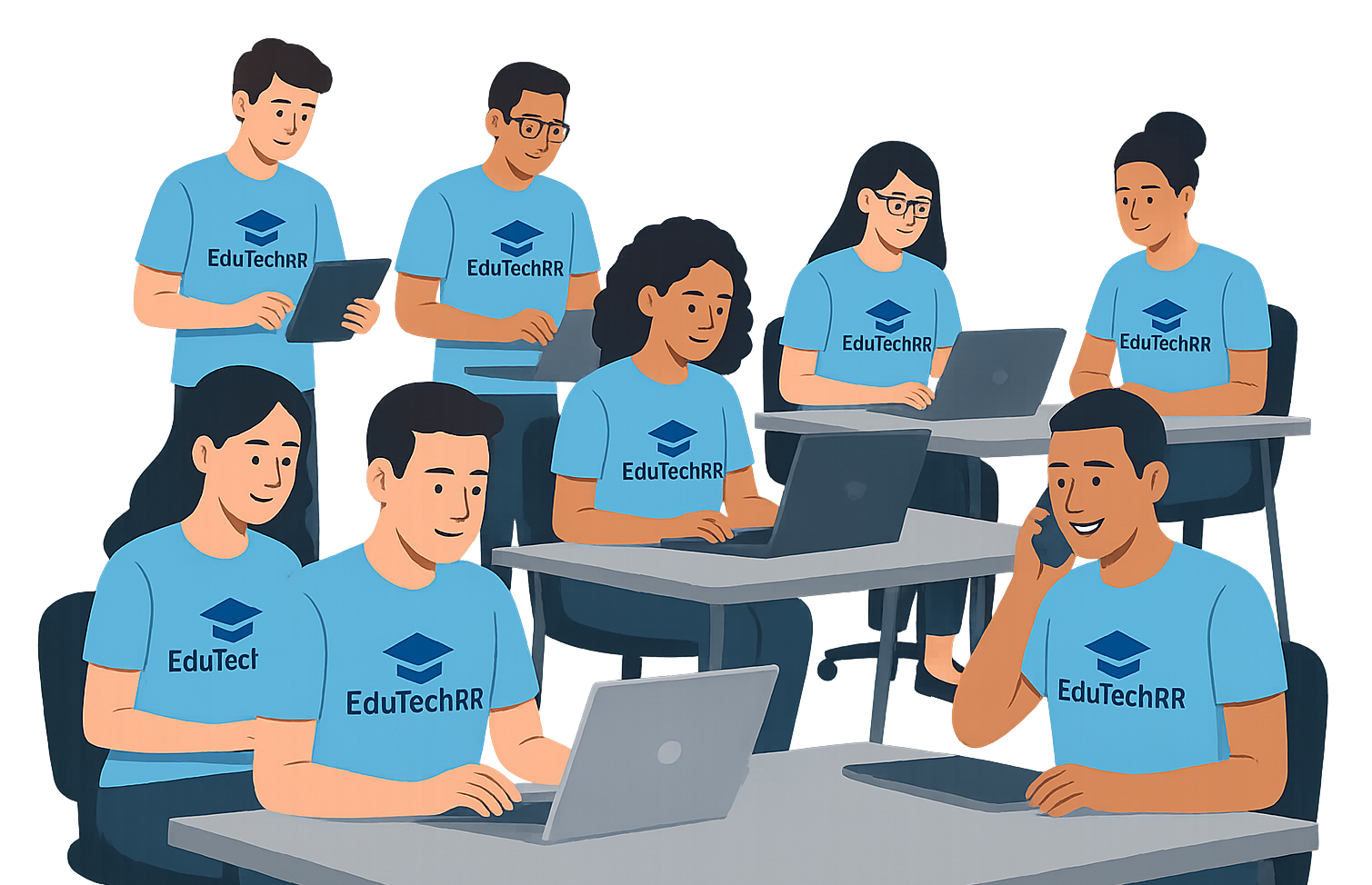 Freelancers working